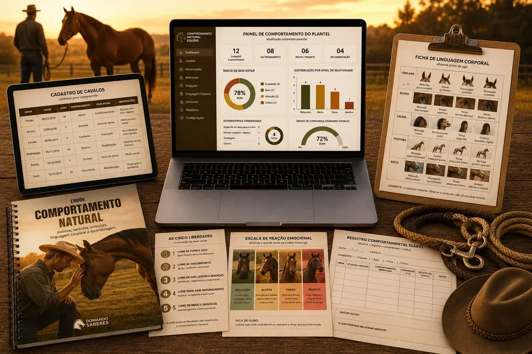 Ebook Comportamento Natural e as ferramentas de campo do Kit